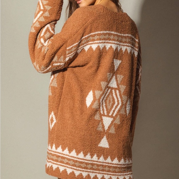 RUST Aztec cardigan - Picture 2 of 3